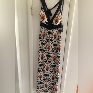 Bisou Bisou Print Maxi Dress NWT